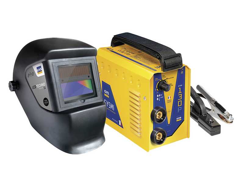 GYS GYSMI 130P - Soldadora inverter (MMA) - corriente continua (DC) - M&aacute;scara