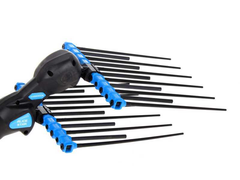 Campagnola Alice STAR ECO Plug-in - P&eacute;rtiga de carbono de 185-270 cm - Vareador de aceitunas el&eacute;ctrico