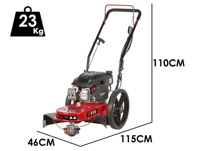 Rato Multipower RCV2.8-22Q-A - Desbrozadora de ruedas de gasolina - 4 tiempos - De empuje