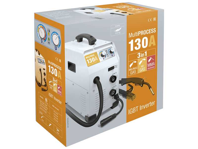 GYS Easymig 130 - Soldadora Inverter (MIG/MAG: GAS, NO GAS y MMA) - corriente continua (DC)