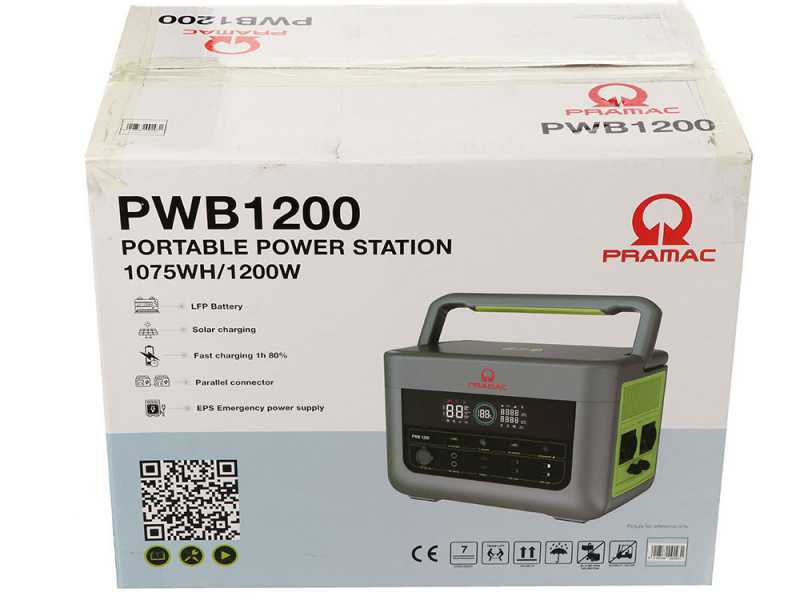 Pramac PWB 1200 - Bater&iacute;a Estaci&oacute;n de energ&iacute;a Port&aacute;til - 1200W - 1075 Wh/25.6V