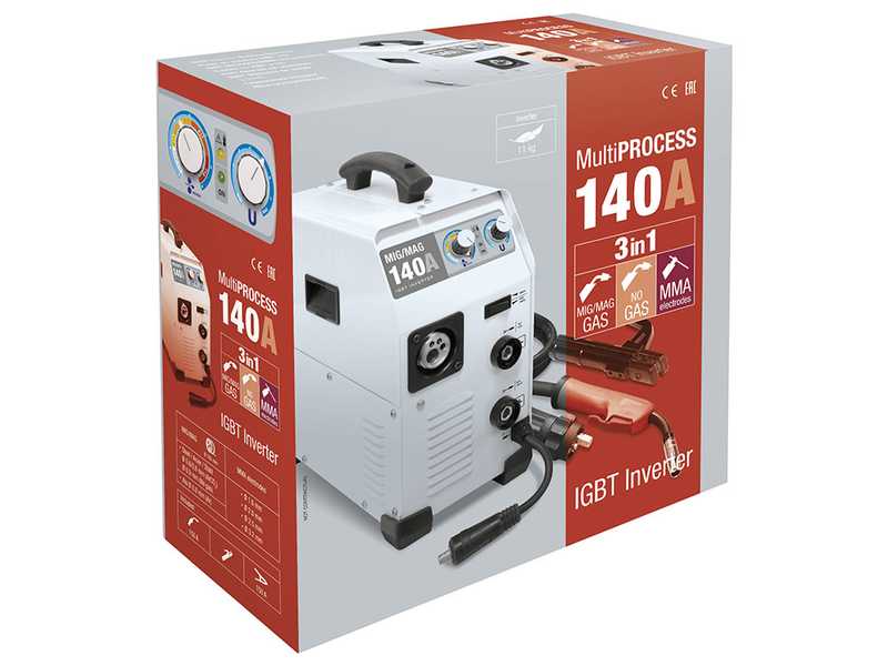 GYS Easymig 140 - Soldadora Inverter (MIG/MAG: GAS, NO GAS y MMA) - corriente continua (DC)