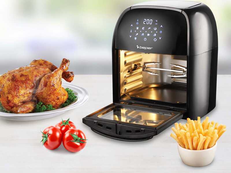 Beper P101FRI012 - Horno el&eacute;ctrico - Freidora de aire digital - 12 L