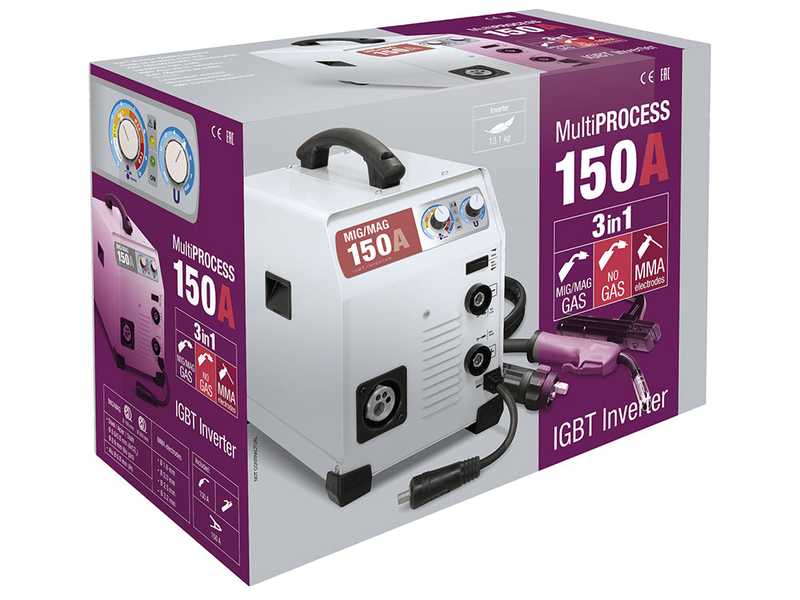 GYS Easymig 150 - Soldadora Inverter (MIG/MAG: GAS, NO GAS y MMA) - corriente continua (DC)