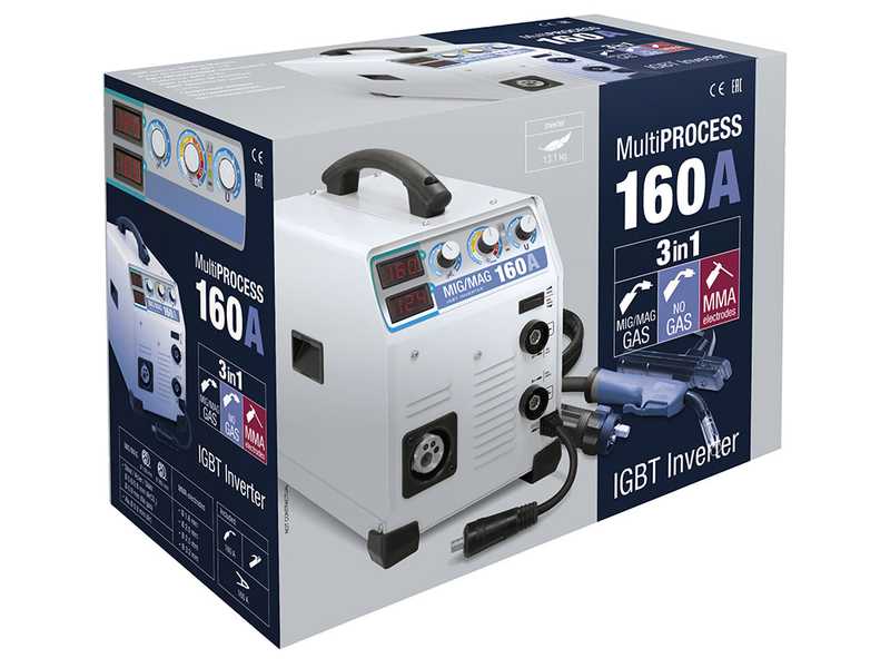 GYS Easymig 160 - Soldadora Inverter (MIG/MAG: GAS, NO GAS y MMA) - corriente continua (DC)