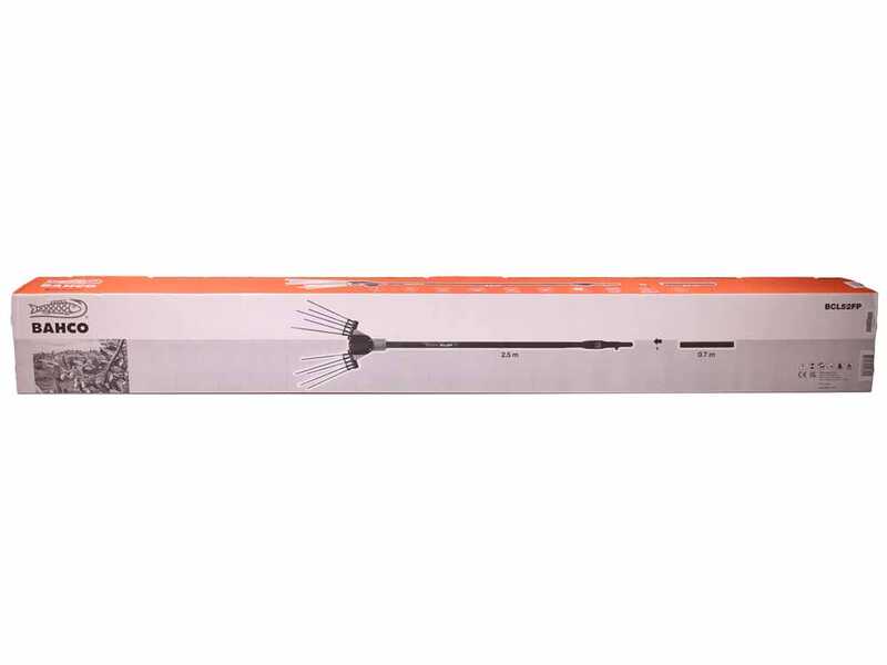 Bahco BCL52TP 36V - Vareador de aceitunas el&eacute;ctrico de bater&iacute;a - P&eacute;rtiga Telesc&oacute;pica de carbono de 216-296 cm