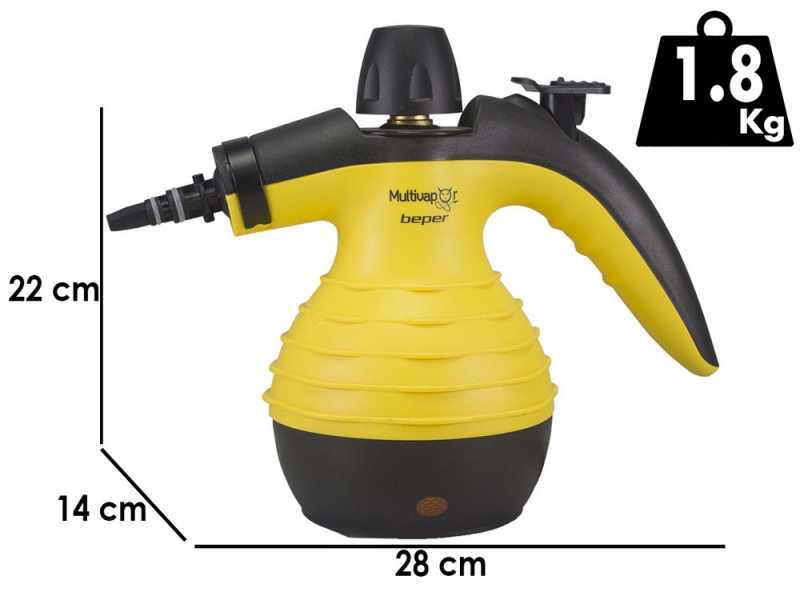 Beper P202VAL001 - Limpiador de vapor higienizante - 1050W