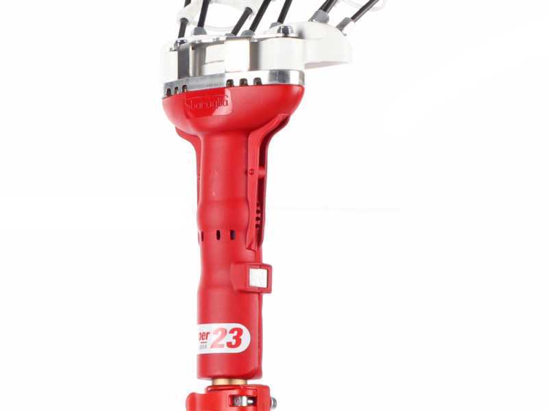 Sbaraglia Super23 Cordless - Vareador de aceitunas el&eacute;ctrico de bater&iacute;a - P&eacute;rtiga de aluminio 150/250 cm - 3x (21V-5.2Ah)