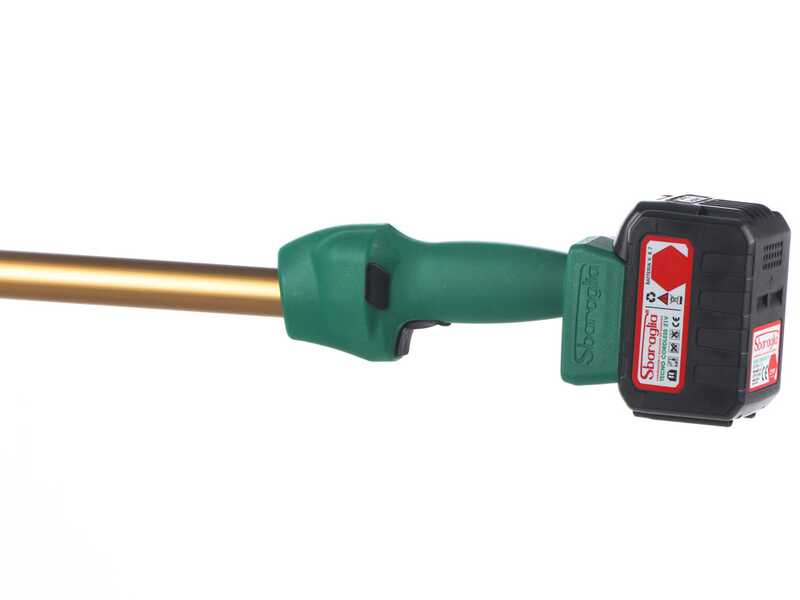 Sbaraglia Super23 Cordless - Vareador de aceitunas el&eacute;ctrico de bater&iacute;a - P&eacute;rtiga telesc&oacute;pica de aluminio 150/250 cm - 3x (21V-5.2Ah)