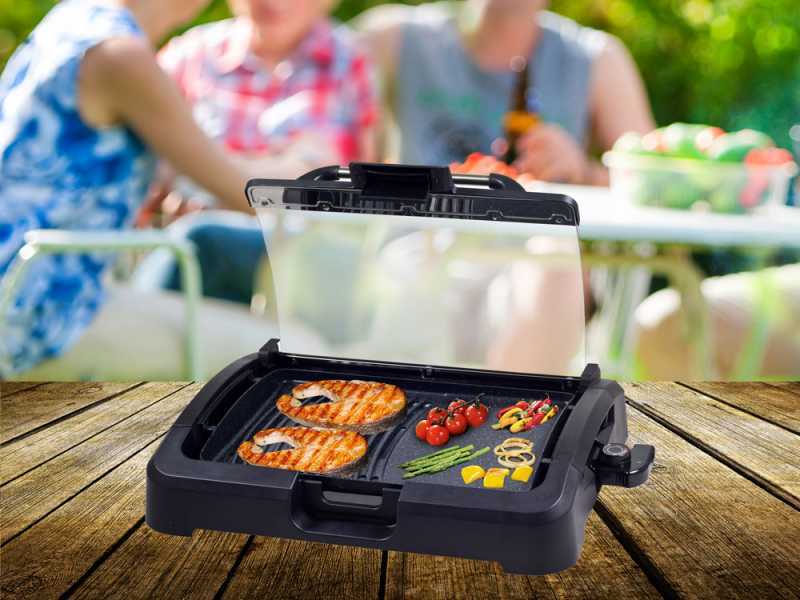 Beper 90871 - Barbacoa el&eacute;ctrica con tapa - 2.2 Kw