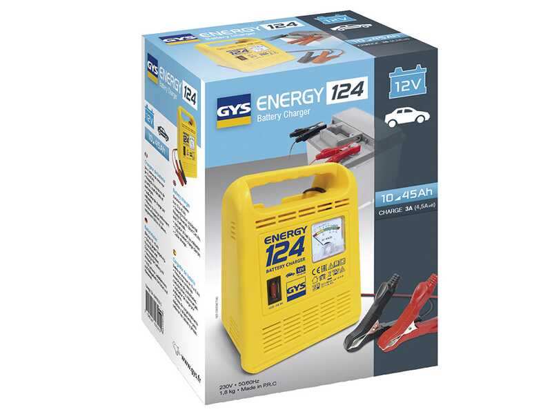 GYS Energy 124 - Cargador de bater&iacute;as - Bater&iacute;as 12V de 10 a 45ah