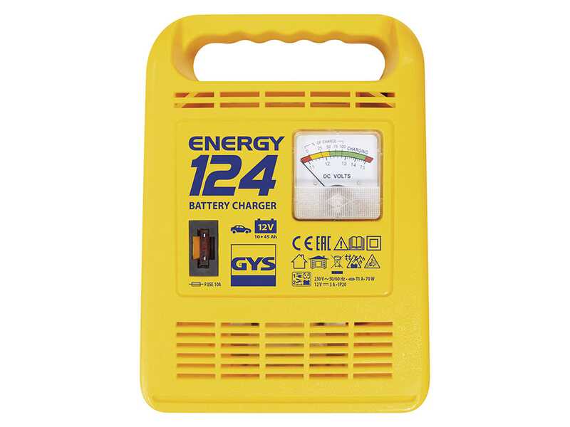 GYS Energy 124 - Cargador de bater&iacute;as - Bater&iacute;as 12V de 10 a 45ah