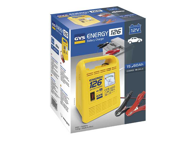 GYS Energy 126 - Cargador de bater&iacute;as - Bater&iacute;as 12V de 15 a 60ah