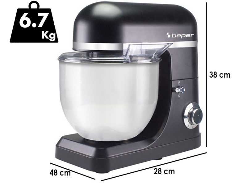 Beper P102SBA550 - Amasadora planetaria - 7 litros