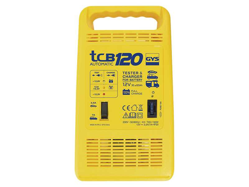 GYS TCB 120 - Cargador de bater&iacute;as Autom&aacute;tico - Bater&iacute;as 12V de 20 a 120ah
