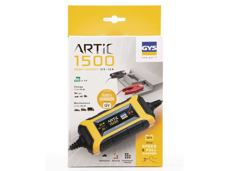 GYS artic 1500 - Cargador de bater&iacute;as y mantenedor autom&aacute;tico - 12V