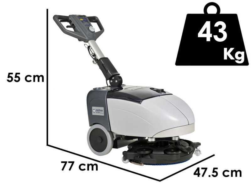 Nilfisk SC351 FULL PKG - Fregadora de suelos de bater&iacute;a -  3 en 1 lava, seca y aspira