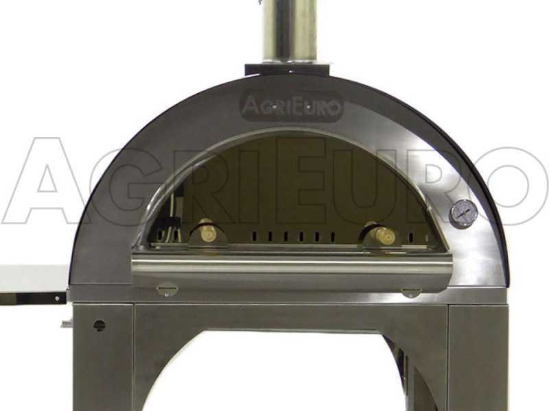 Horno de le&ntilde;a para pizza de exterior Cibus INOX - 4 pizzas