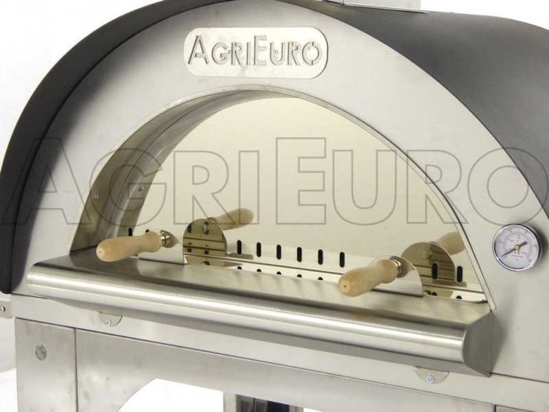 Horno de le&ntilde;a para pizza de exterior Cibus INOX - 4 pizzas