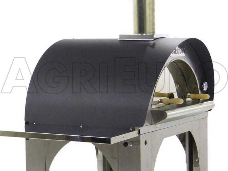 Horno de le&ntilde;a para pizza de exterior Cibus INOX - 4 pizzas