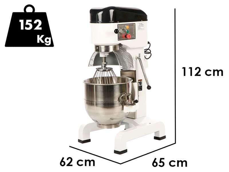 Prismafood iLine MZPL040 - Amasadora planetaria profesional - Cuba inox 40 litros