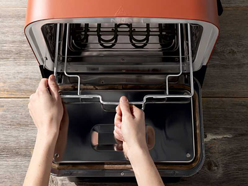 Ninja Woodfire OO101EU - Horno el&eacute;ctrico de exterior para pizza y asados