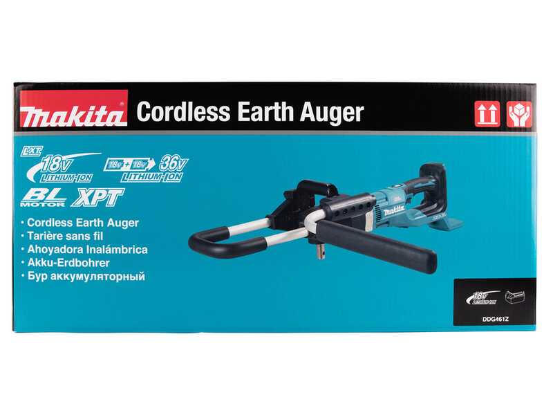 Makita DDG461Z - Ahoyador de bater&iacute;a - BATER&Iacute;A Y CARGADOR NO EST&Aacute;N INCLUIDOS - BROCA NO INCLUIDA