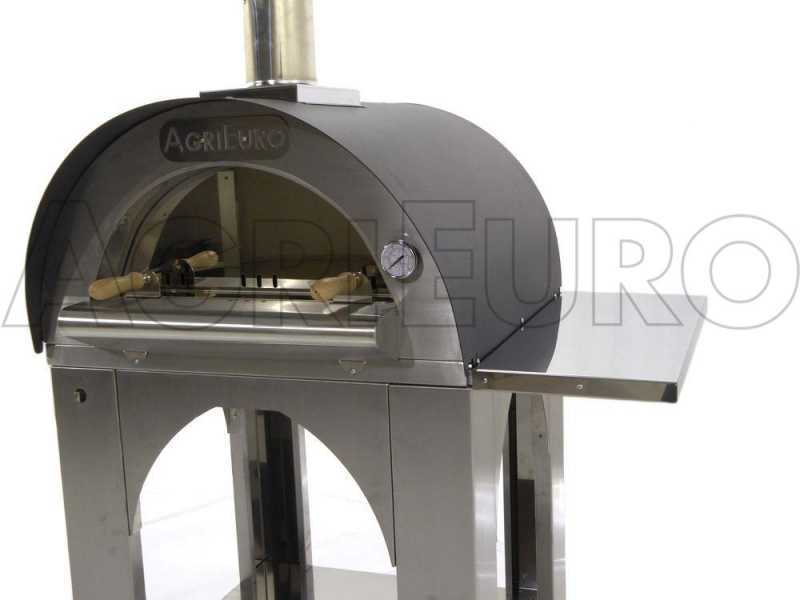 Horno de le&ntilde;a para pizza de exterior Cibus INOX - 2 pizzas