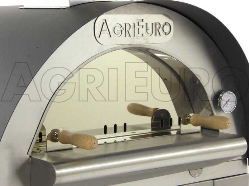 Horno de le&ntilde;a para pizza de exterior Cibus INOX - 2 pizzas