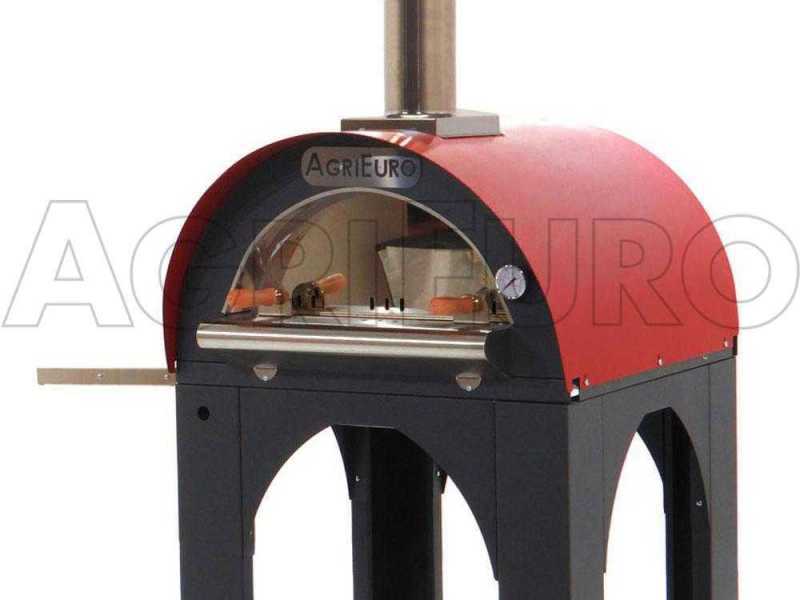 Horno de le&ntilde;a para pizza de exterior Cibus Red - 2 pizzas