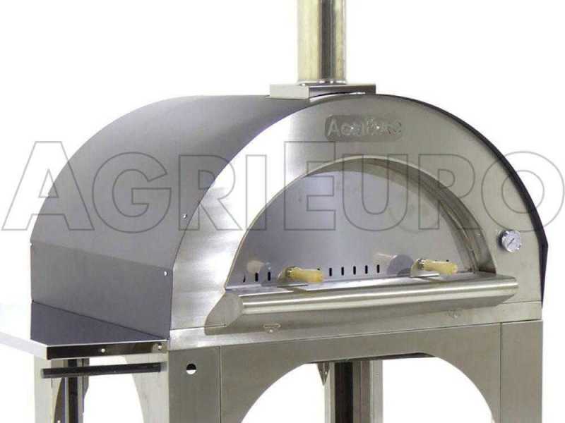 Horno de le&ntilde;a para pizza de exterior Cibus INOX - 5 pizzas