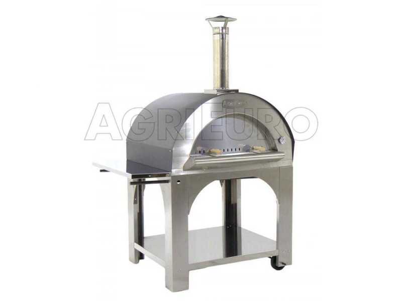 Horno de le&ntilde;a para pizza de exterior Cibus INOX - 5 pizzas