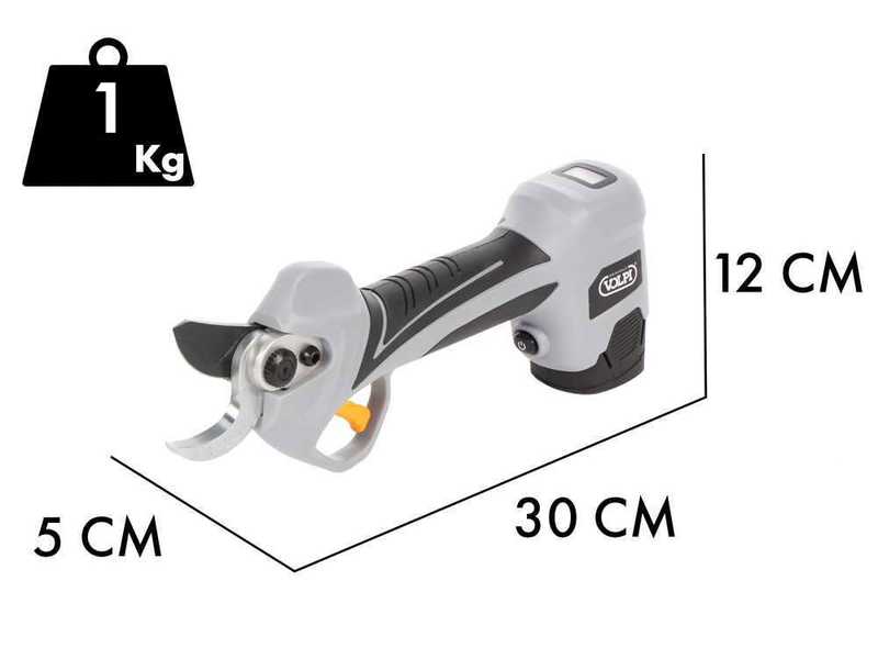 Volpi Kamikaze KV360 - Tijeras el&eacute;ctricas de poda - 2x 14.4V/2.5Ah