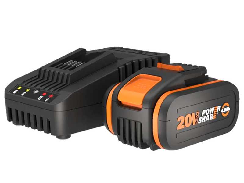Worx WA3604 - Starter Kit bater&iacute;a 20V/4Ah + Cargador de bater&iacute;as r&aacute;pido