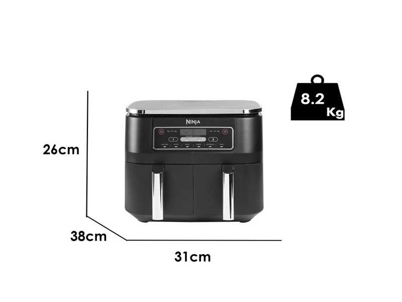 Ninja Dual Zone AF300EU - Freidora de aire - 7.6L