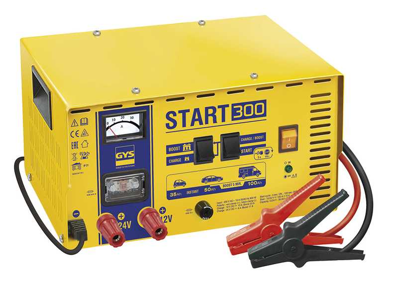 GYS Start 300 - Cargador de bater&iacute;as y arrancador - 12/24V