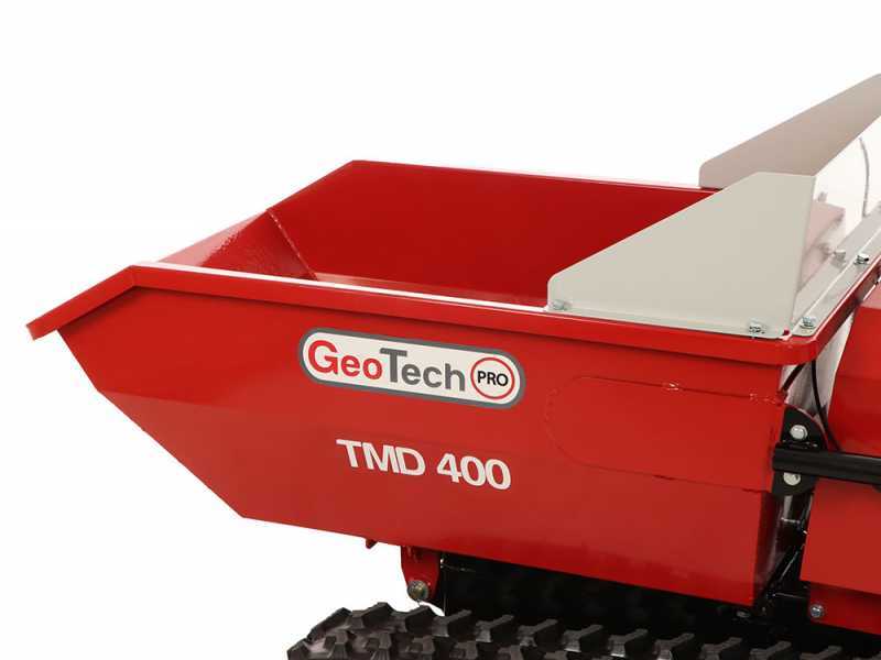 Motocarretilla de bater&iacute;a GeoTech-Pro TMD 400 - Caj&oacute;n dumper 400Kg