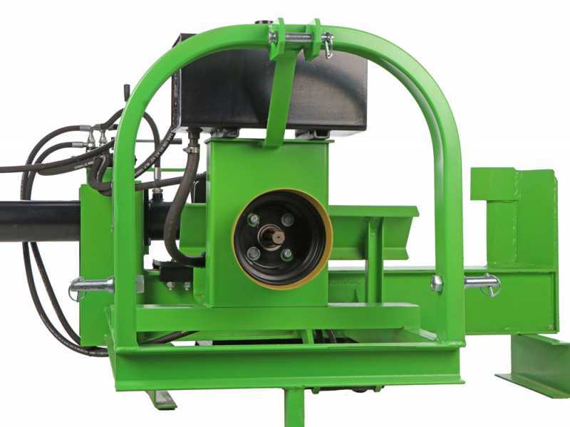 Agrieuro Premium Line 25T - Rajadora de le&ntilde;a para tractor - Horizontal - Plataforma de carga hidr&aacute;ulica