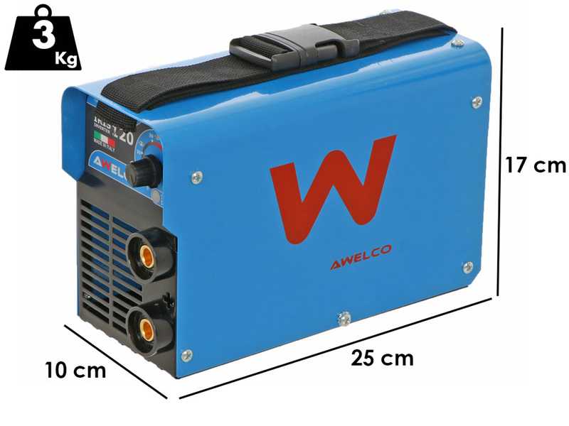 AWELCO IRIS 120 - Soldadora Inverter (MMA), Corriente continua (DC)