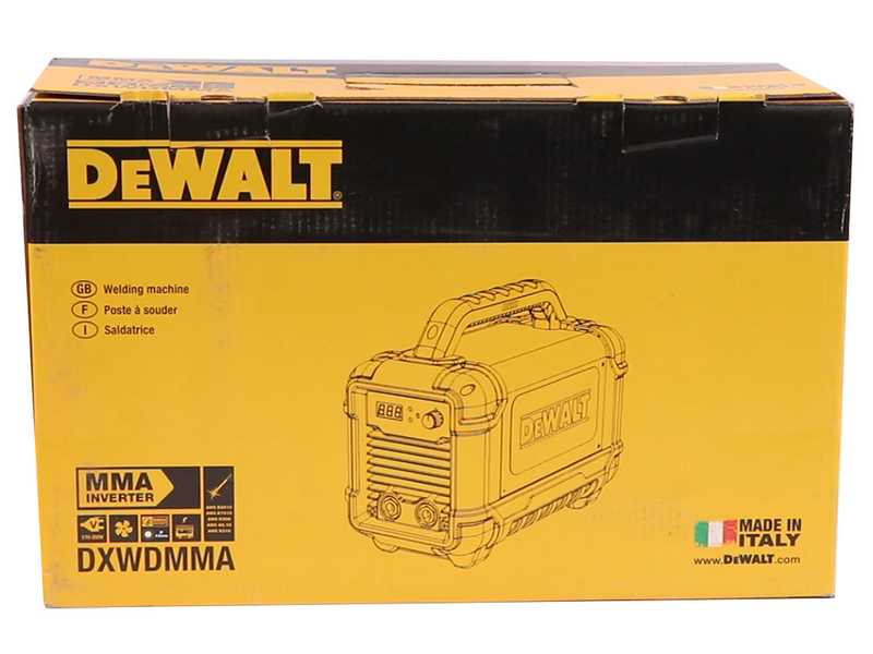 DeWalt DXWDMMA 160E - Soldadora Inverter (MMA) - Corriente continua (DC) + KIT