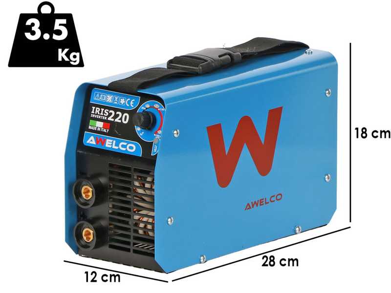 AWELCO IRIS 220 - Soldadora Inverter (MMA), corriente continua (DC)