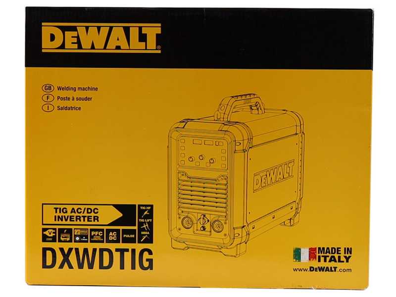 DeWalt DXWDTIG 210E - Soldadora Inverter (TIG HF/LIFT, MMA) - Corriente continua (DC) - Malet&iacute;n