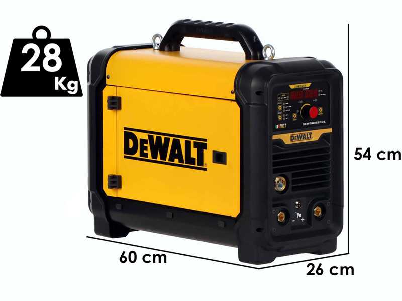 DeWalt DXWDMIG 200E - Soldadora Inverter Multi-proceso (MIG-MAG/MMA/TIG Lift) - corriente continua (DC)
