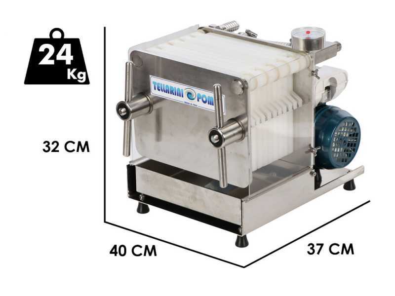 Tellarini CrystalPro jet 10 - Filtro para vino de cartones y placas - Bomba enol&oacute;gica para filtrar vino