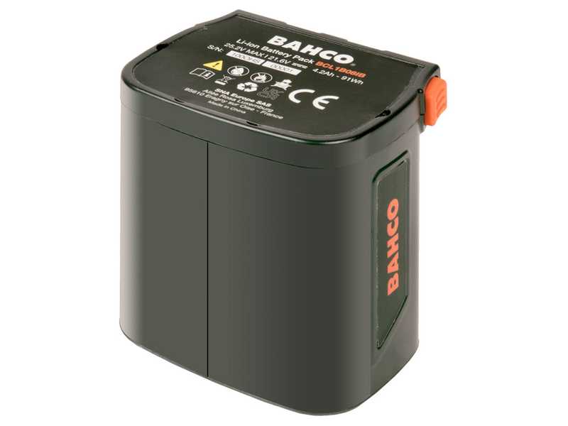 Bahco BCL240 - Tijeras el&eacute;ctricas de poda - 3 Bater&iacute;as de 21.6V 2.5Ah