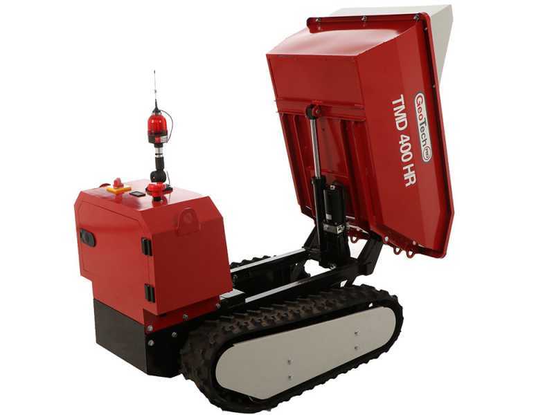 Motocarretilla de bater&iacute;a a control remoto GeoTech-Pro TMD 400 HR - Volteo hidr&aacute;ulico - 400 Kg