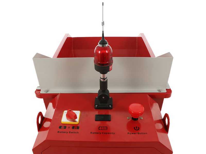 Motocarretilla de bater&iacute;a a control remoto GeoTech-Pro TMD 400 HR - Volteo hidr&aacute;ulico - 400 Kg