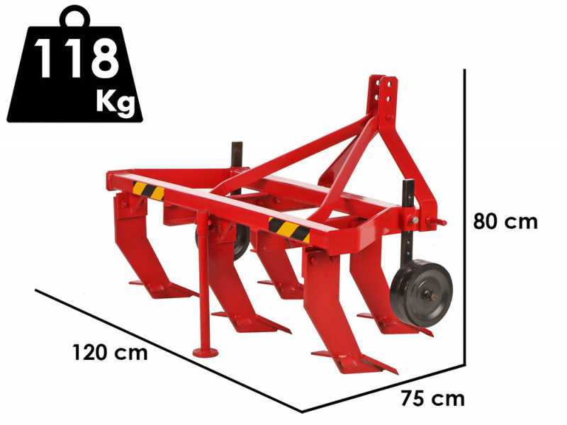 Agrieuro Top Line serie 120 - Subsolador agr&iacute;cola para tractor de 5 p&uacute;as