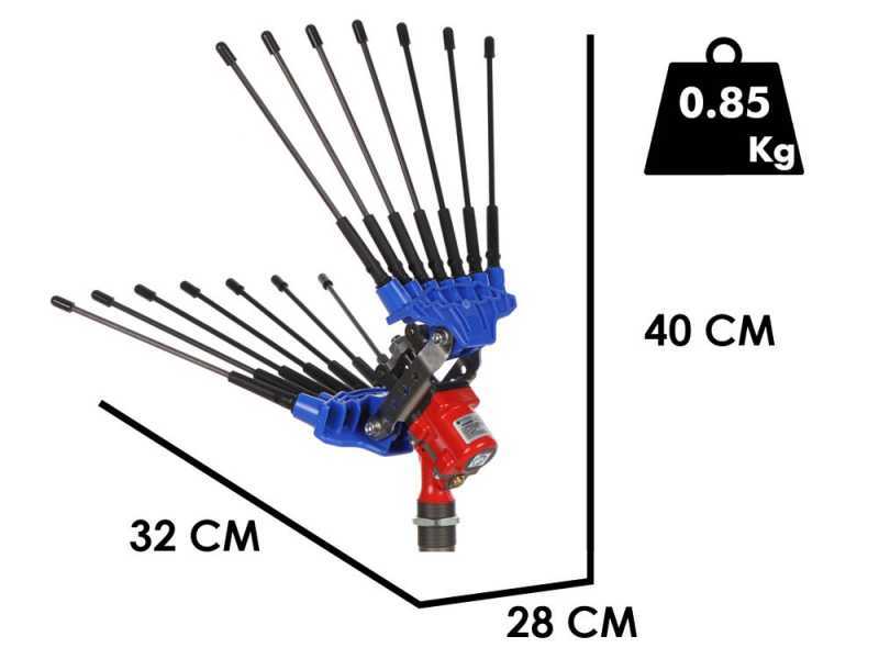 Paterlini VIBRANIUM - Vareador de aceitunas neum&aacute;tico - 6 bares - 1800 golpes por minuto