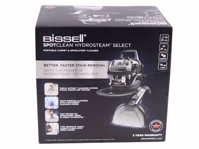 Bissell SpotClean HydroSteam Select - Limpiador a vapor - 1000 W